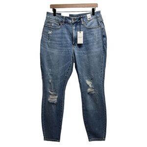 Judy Blue Women's Skinny Jeans - Distressed Blue